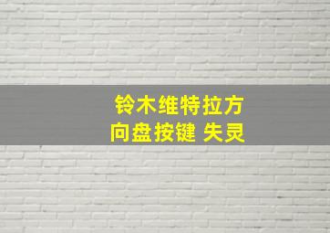 铃木维特拉方向盘按键 失灵